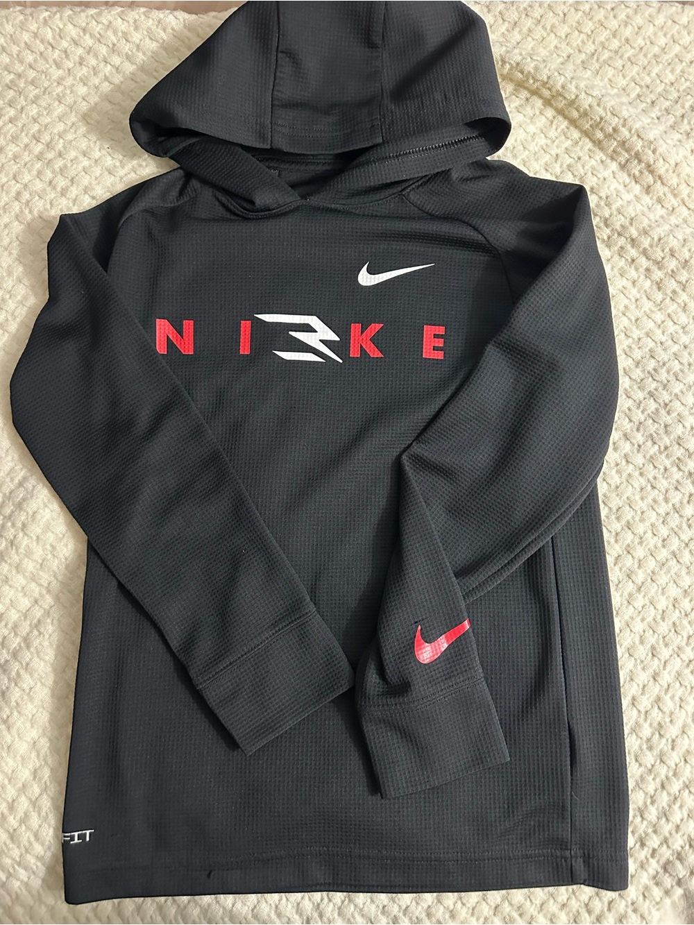 Youth Nike dri fit hooded long sleeve